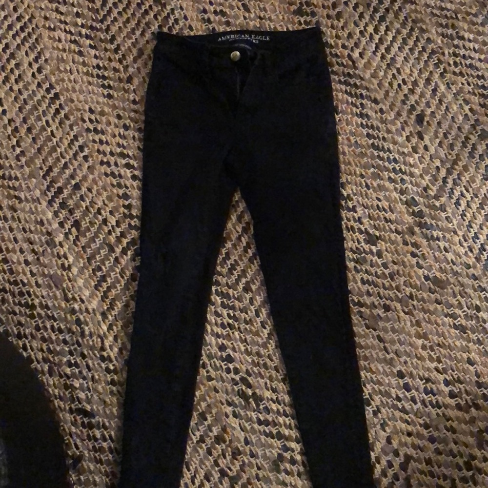 Black denim jeans